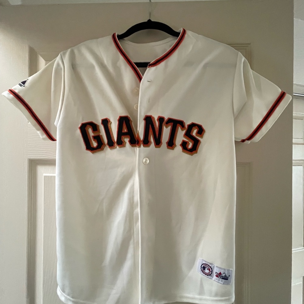 Majestic Cream Giants Kids Jersey